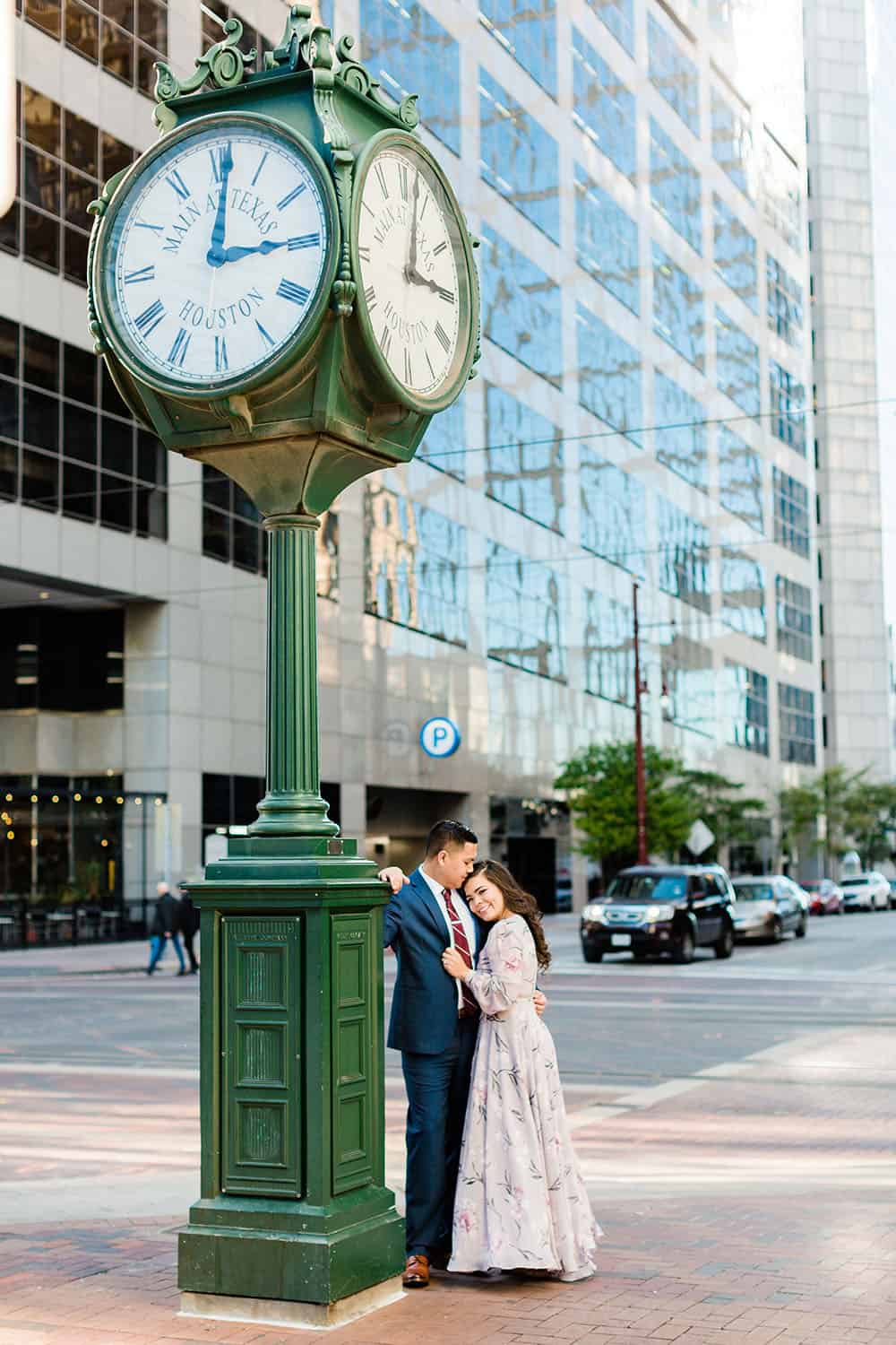 elegant downtown houston engagement