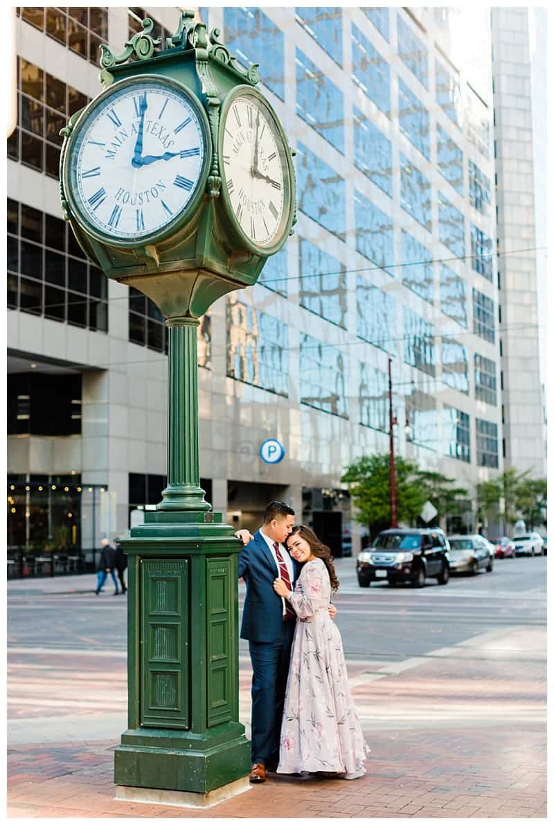 downtown houston engagement